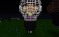 Giant Working Redstone Lightbulb!