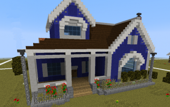 Blue style house
