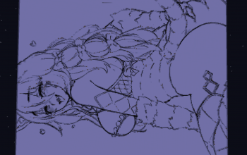Neko Lineart w/ ass grab