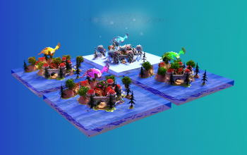 4x Tiny Island - Seasonal Villages