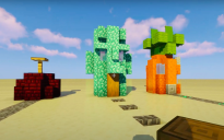 SpongeBob's, Squidward's, and Patrick's houses