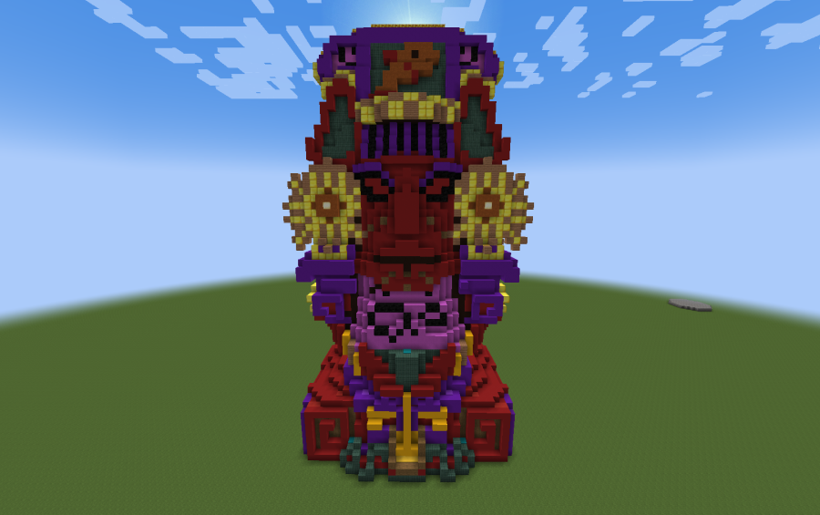 Red Aztec Statue Creation 19251 red-aztec-statue-creation-19251