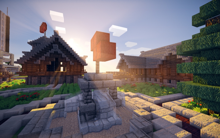 Rustic Small town | Minecraft House and Shop #200