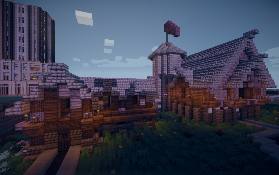 Rustic Small town | Minecraft House and Shop #200