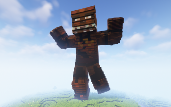 Minecraft Scary Skin Statue