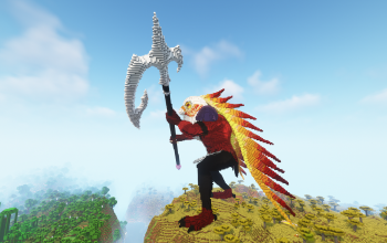 Minecraft Falcon Statue