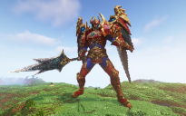 Minecraft Warrior 02 Statue