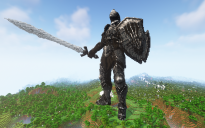 Minecraft Cavalier Knight Statue