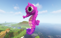 Minecraft Seahorse Statue Free