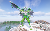 Minecraft White Demon Statue Free