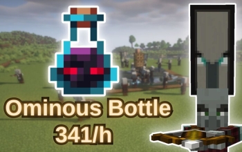 The Most Efficient Minecraft Ominous Bottle Farm: 341 Bottles/h