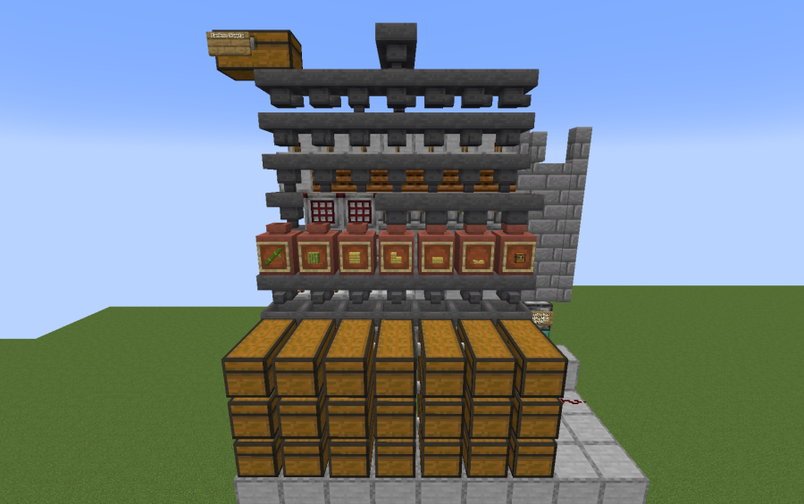 Tileable Bamboo Block/Wood Product Autocrafter | Minecraft Redstone Build  #22139