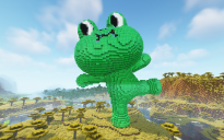 Minecraft Leonard Frog Statue Free
