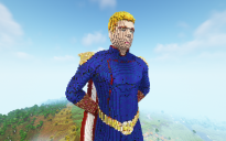 Minecraft Homelander Statue