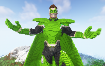 Minecraft Green Lantern Statue