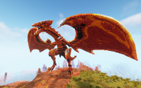 Minecraft Badland Dragon Statue