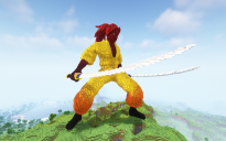 Minecraft Red Ninja Statue