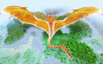 Minecraft Sun Wyvern Statue