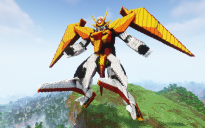 Minecraft Arios Gundam Statue