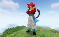 Minecraft Gogeta SSJ4 Statue