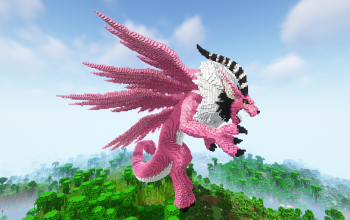 Minecraft Holydramon Statue
