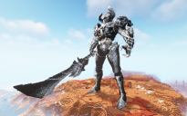 Minecraft Skull Knight Statue