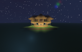 Plus shaped oak house