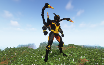 Minecraft Yellowjacket Free Statue