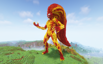 Minecraft Scream Marvel Statue