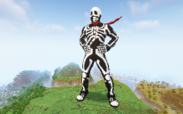 Minecraft Skullomania Statue
