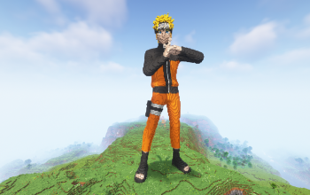 Minecraft Naruto Teenage Statue