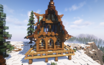 Medieval Snowy Fantasy House 4