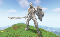 Minecraft Ancient Guardian Statue