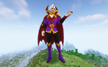 Minecraft Vampire Statue