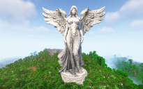 Minecraft Angel Statue02 Free