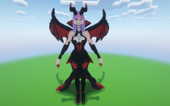 Minecraft Vampire Girl Statue