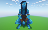 Minecraft Jake Sully Avatar Statue