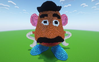 Minecraft Mr Potato Statue
