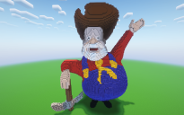 Minecraft Stinky Pete Statue