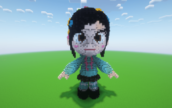 Minecraft Vanellope Statue ( FREE )
