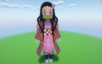 Minecraft Nezuko Kamado Statue