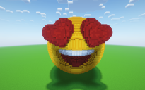 Minecraft Emoji Heart Eyes Statue ( FREE )