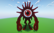 Minecraft Crimson Monster Statue