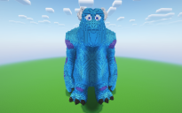 Minecraft Sulley Statue