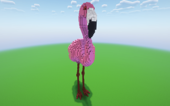 Minecraft Flamingo Statue ( FREE )
