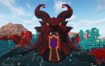 Minecraft Titan Nether Portal V03 Statue