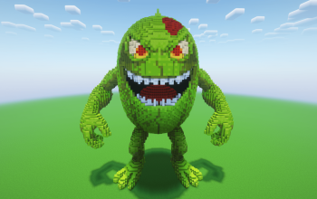 Minecraft Cursed Melon Statue