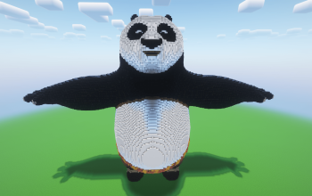 Minecraft Dragon Warrior Po Statue