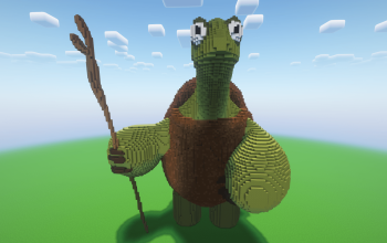 Minecraft Master Oogway Statue