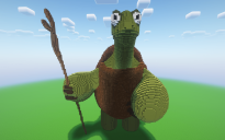Minecraft Master Oogway Statue